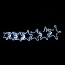 7 STARS 144 LED ΣΧΕΔΙΟ  ΨΥΧΡΟ ΛΕΥΚΟ ΜΗΧΑΝΙΣΜΟ FLASH IP44 119x37cm ΣΥΝ 1.5m  | Aca | XSTARSLEDW119